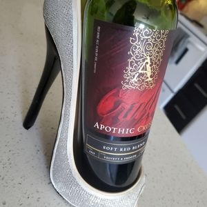 Silver Sparkle Wine Bottle Holder 🍷💎